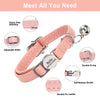 Engraved Luxury PU Leather Cat Collar ATHLEXES