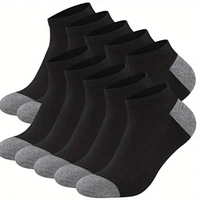 BreatheEasy Men's Ankle Socks 10 Pair Set ATHLEXES