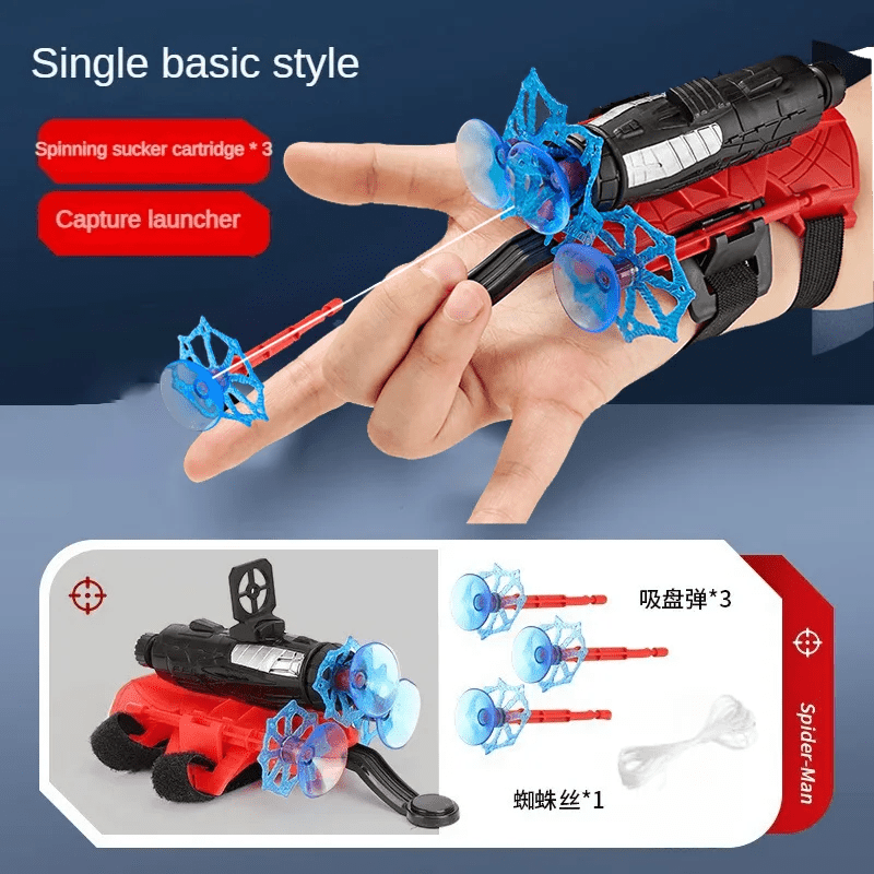 New for Spiderman Action Figure Anime Characters Children Toys Role Play Glove Launcher Set Wrist Toy Set Figures Hobbies ATHLEXES