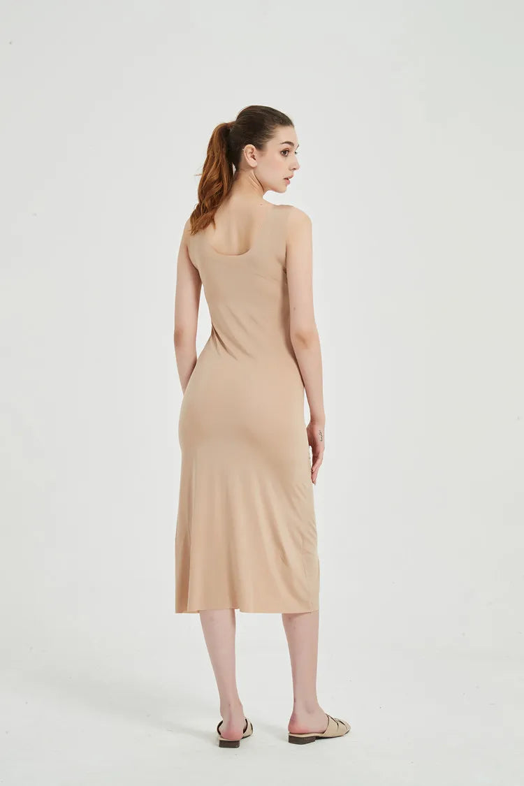 SilkFeel Plus Size Full Slip Dress ATHLEXES