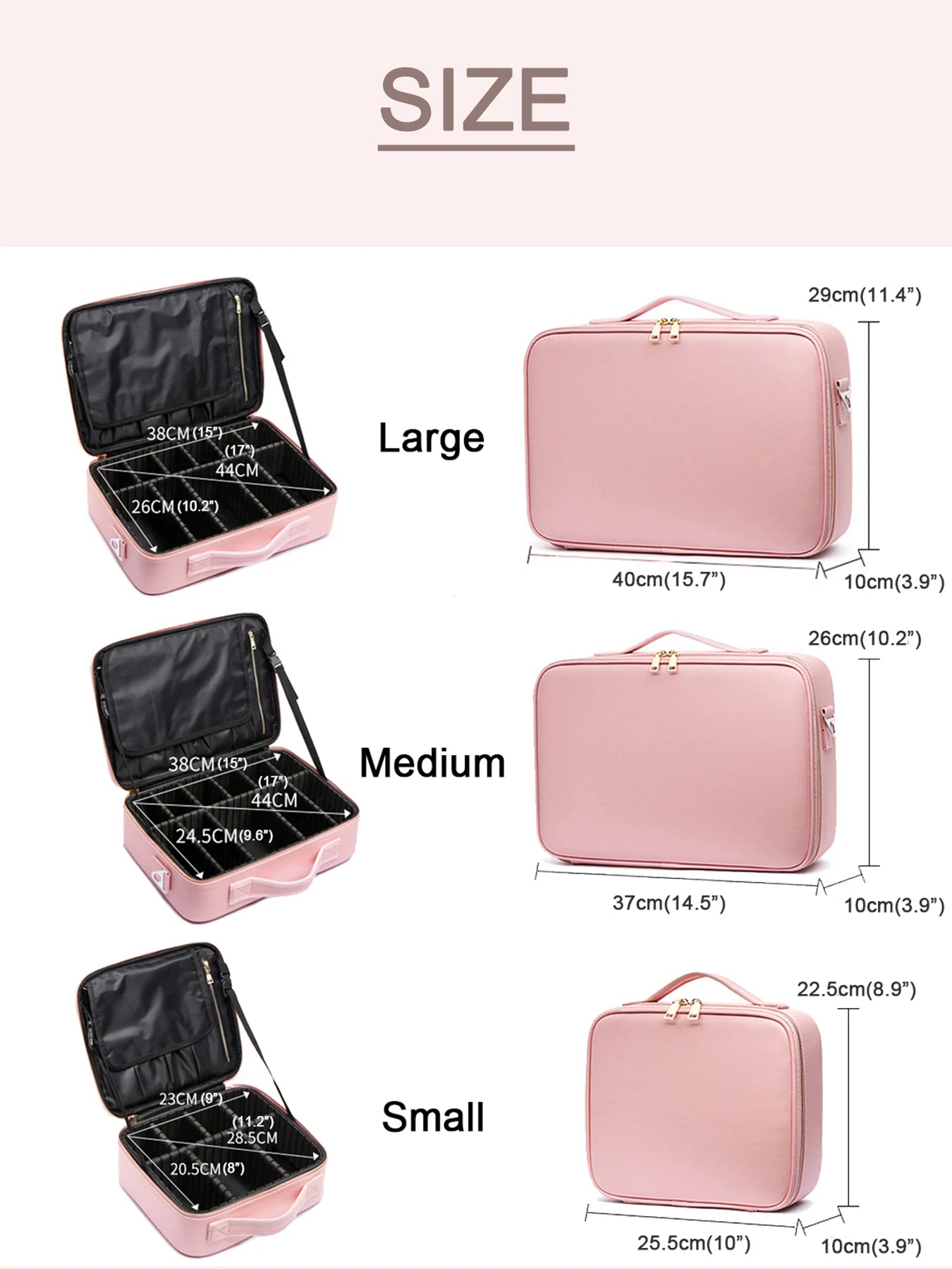 TravelPro Waterproof Makeup Organizer Case ATHLEXES