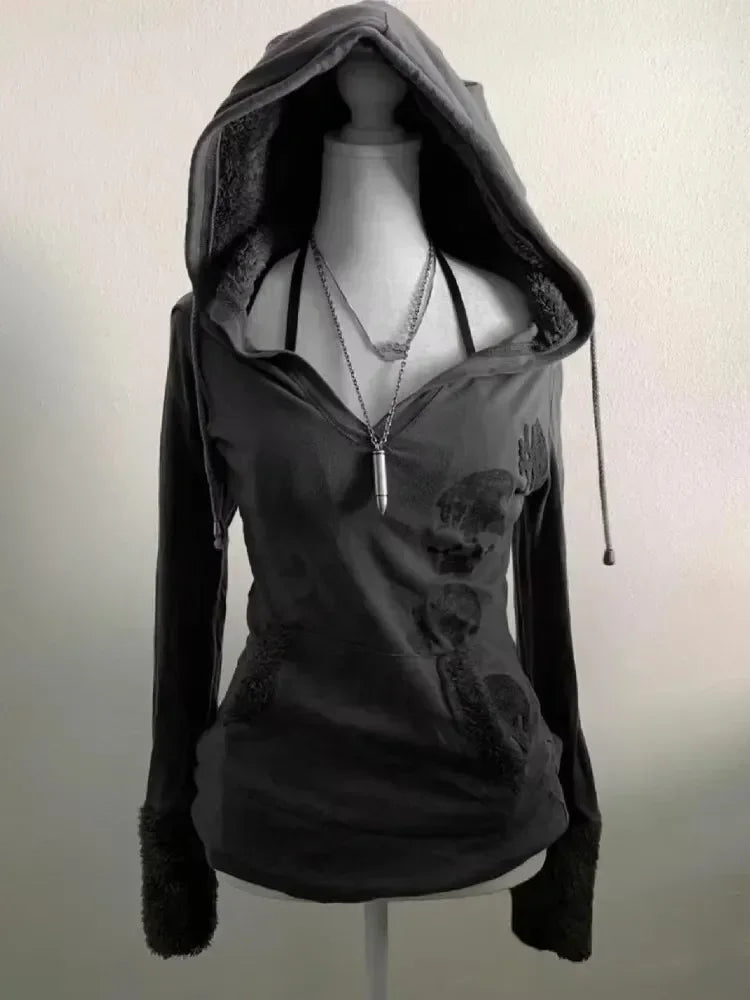 Urban Chic American Retro Hoodie for Women ATHLEXES