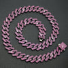 15MM Rhombus Diamond Cuban Collar for Stylish Pet Walks ATHLEXES