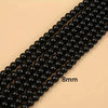 Elegant Black 8mm Round Loose Beads for Jewelry Making ATHLEXES