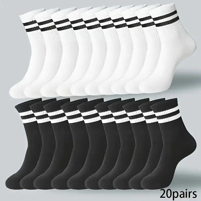 Premium Men's Striped Casual Socks Set ATHLEXES