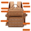 9L Sport Backpack MOLLE Mini Outdoor Pack for EDC Hiking ATHLEXES
