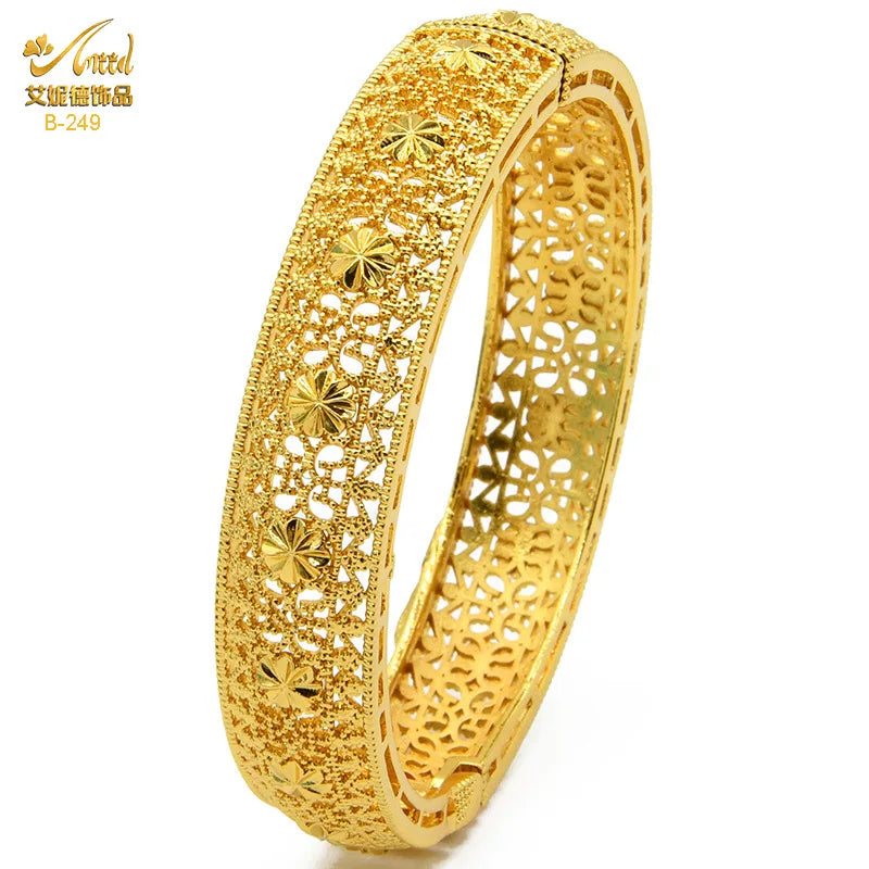 Dubai Bridal Light Luxury Gold Plated Bracelet ATHLEXES