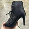 Hollow Mesh Peep Toe Stilettos: Summer High Heel Fashion ATHLEXES
