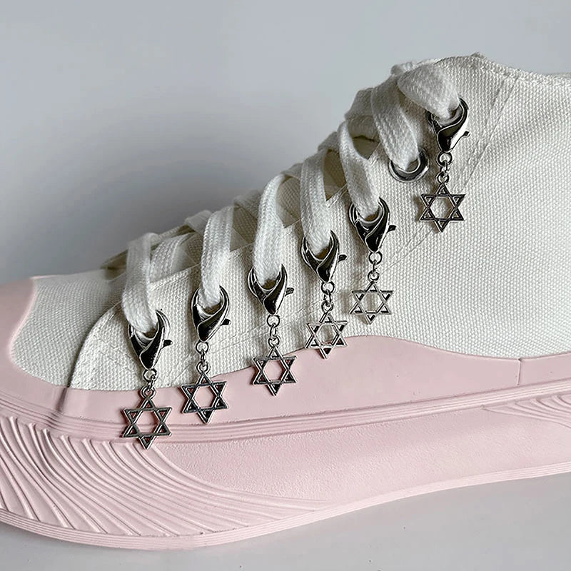 Chic Heart Tassel Boot Shoe Chain Jewelry for Trendy Sneakers ATHLEXES