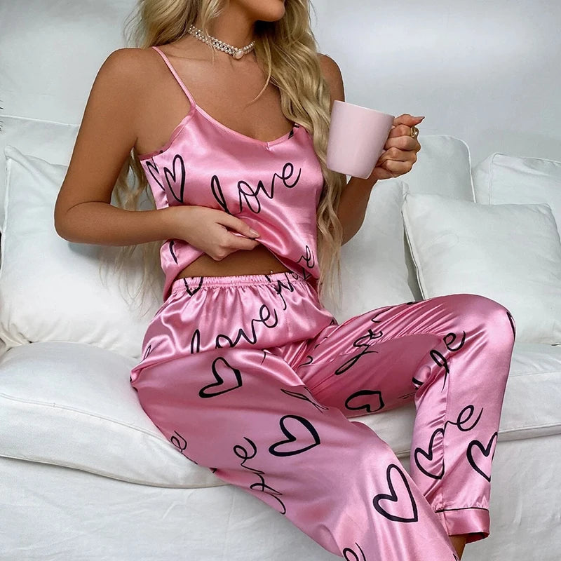 Satin Elegance Pajama Set ATHLEXES