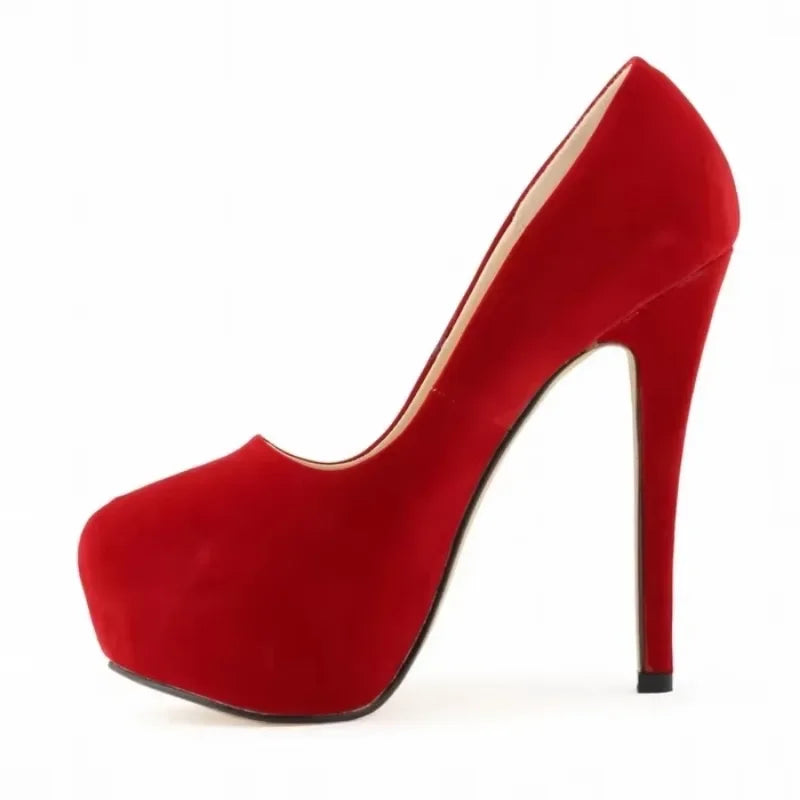 Stiletto Glam: 14cm Women’s Platform Pumps for Party & Wedding ATHLEXES