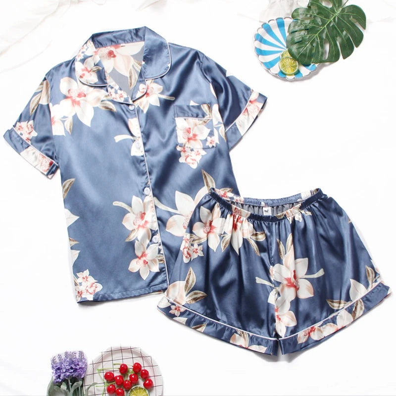 Women's Luxury Satin Pajama Set ATHLEXES
