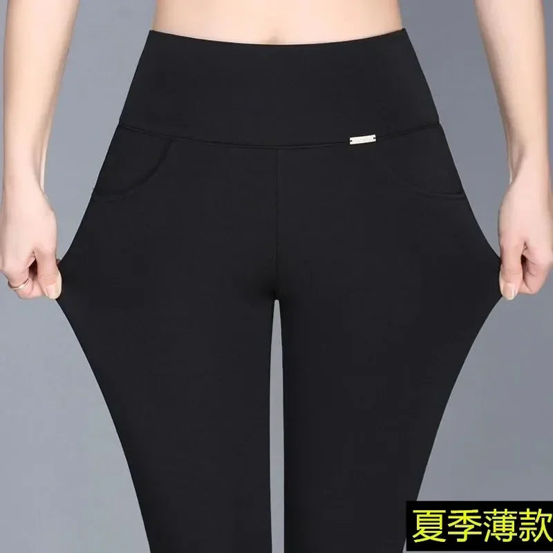 CozyChic Women’s High Waist Corduroy Plush Casual Pants ATHLEXES