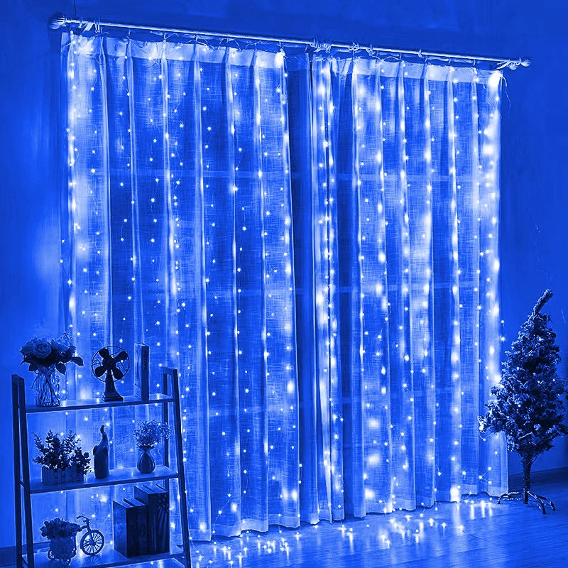 FairyGlow 8 Mode LED Curtain String Lights ATHLEXES
