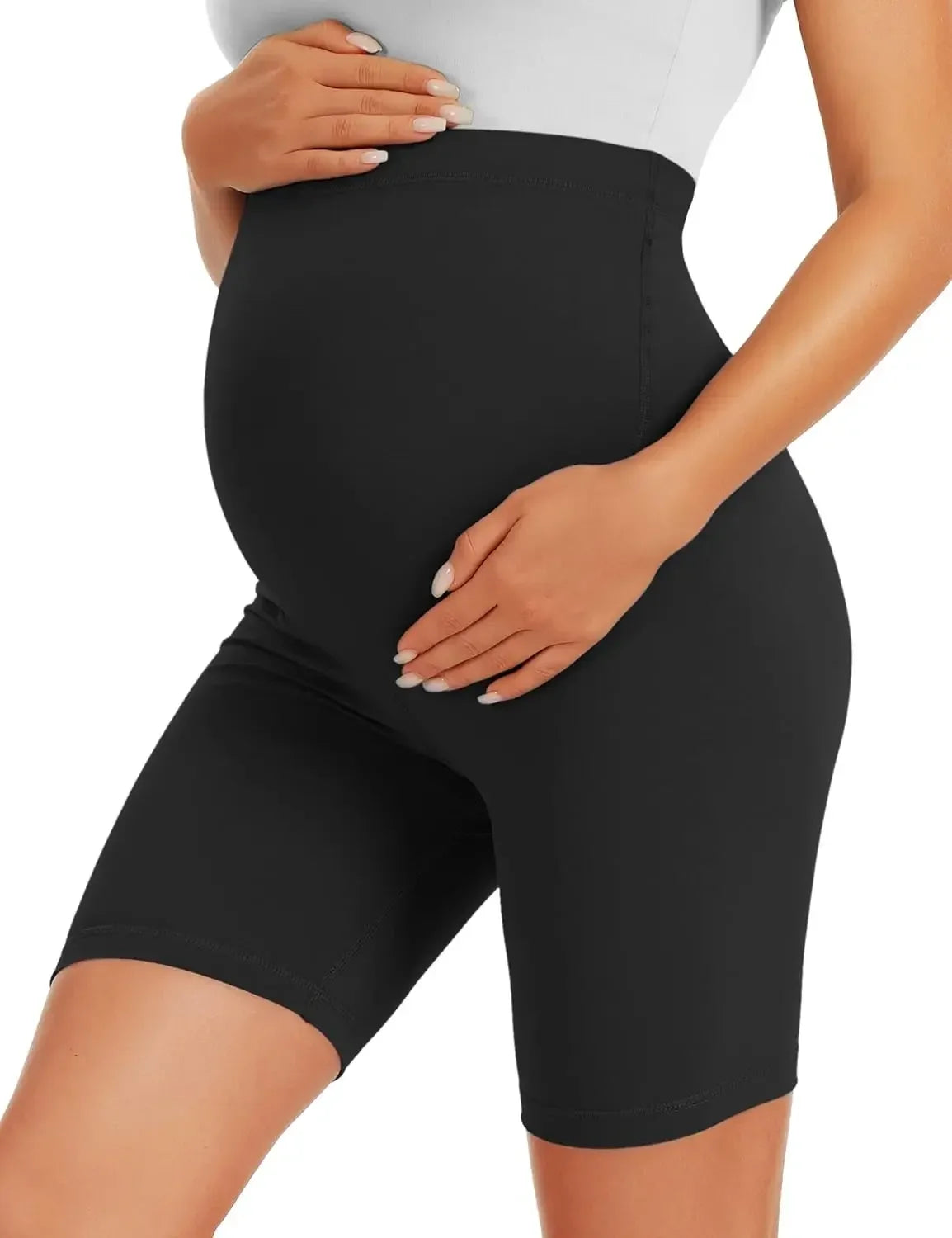 Maternity SlimFit Shark Skin Yoga Shorts ATHLEXES