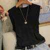 Summer Knit O-Neck Sleeveless Casual Top ATHLEXES