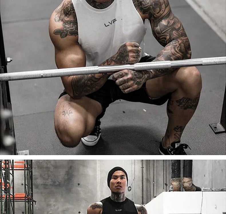Men's Summer Cotton Gym Tank Top for Fitness ATHLEXES