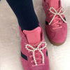 Elegant Pearl Bow Pendant Keychain for Handmade Sneakers ATHLEXES
