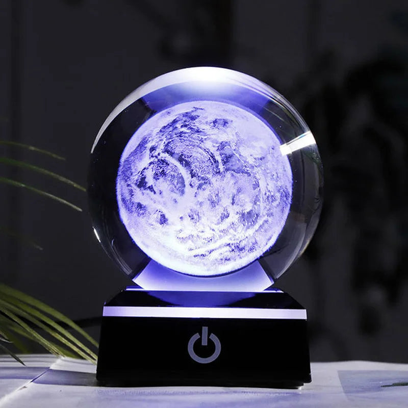 Galactic Wonders 3D Crystal Planet Sphere Decor ATHLEXES