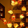 Christmas Lights String Santa Claus Snowman USB Garland LED Christmas Tree Decorative Light Party New Year's Decor Natal droship ATHLEXES