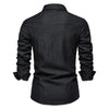 AIOPESON Men's Casual Cotton Denim Shirt ATHLEXES
