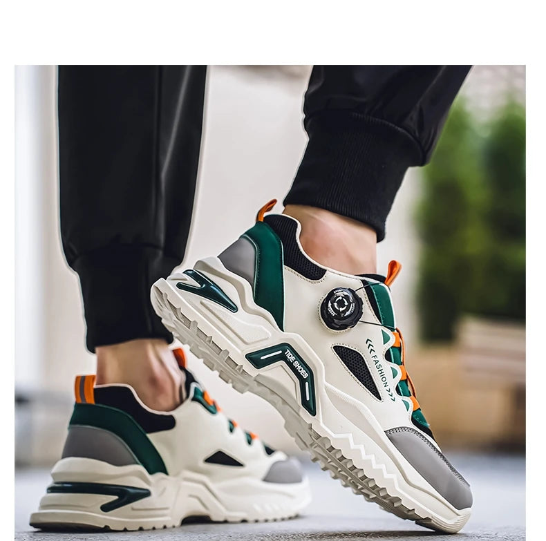 Korean Style Rotating Buckle Sports Sneakers ATHLEXES