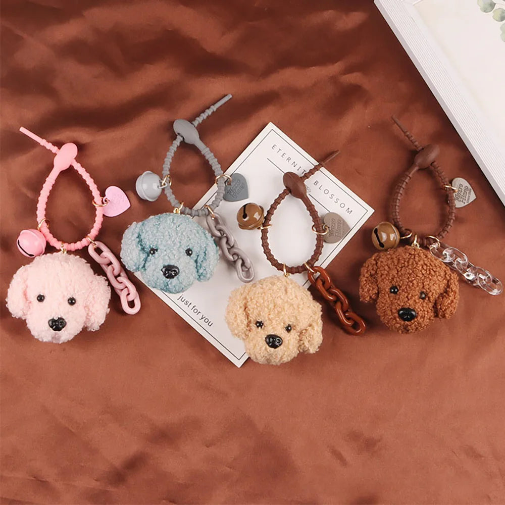 Plush Poodle Keychain Charm for Stylish Accessories ATHLEXES