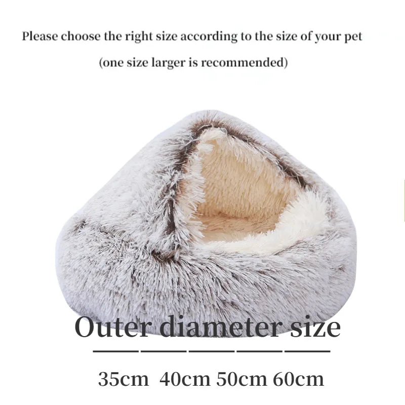 CozyNest 2-in-1 Plush Pet Cat Bed & Cushion for Dogs and Cats ATHLEXES