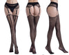 Seductive Fishnet Crotchless Pantyhose with Suspenders ATHLEXES
