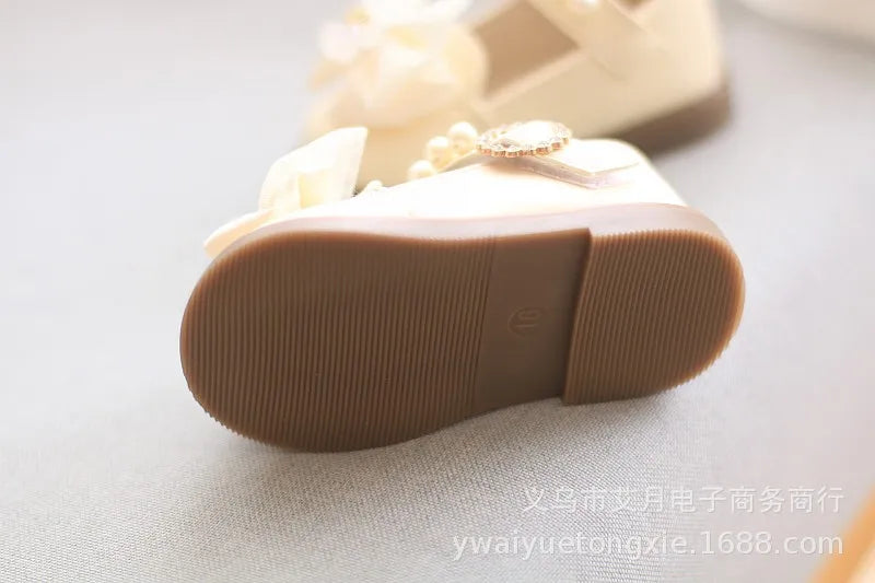 Princess Bow Leather Sneakers for Tiny Trendsetters ATHLEXES