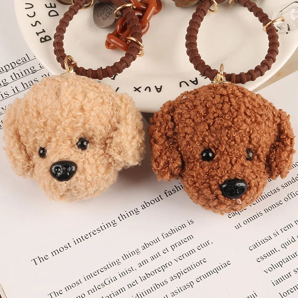 Plush Poodle Keychain Charm for Stylish Accessories ATHLEXES