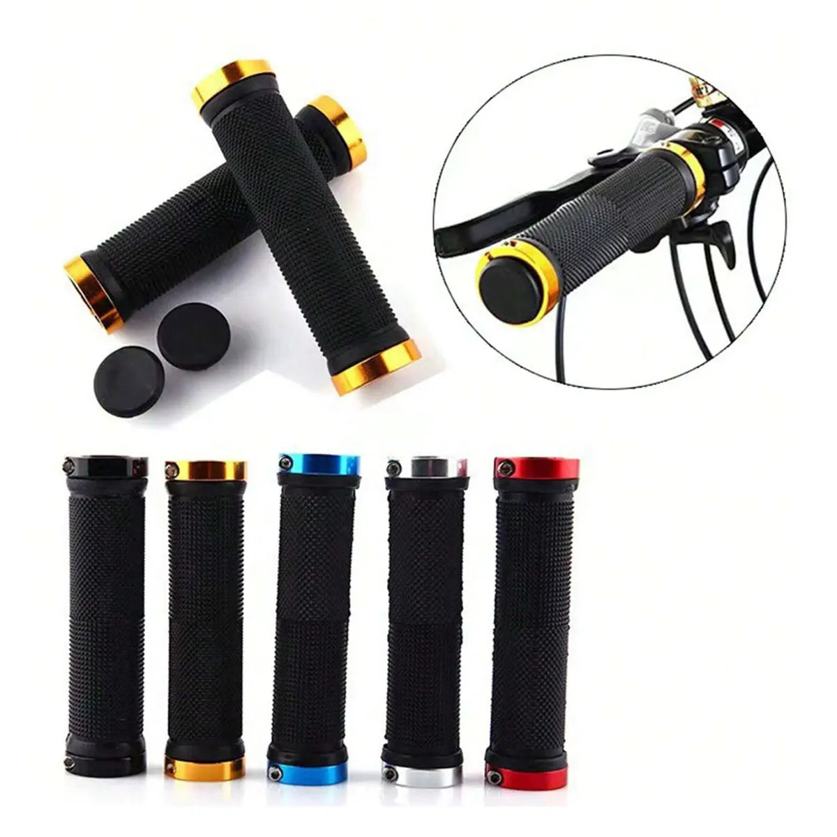 GripMax Anti-Slip Mountain Bike Handlebars Pair ATHLEXES
