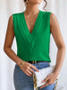 Elegant V Neck Multi-Layered Women's Vest Top ATHLEXES