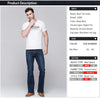 LGRG Men's Classic Slim Boot Cut Jeans ATHLEXES