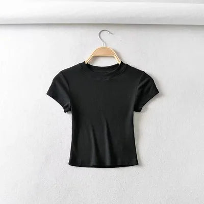 Summer Sexy O-neck Crop Top for Women ATHLEXES