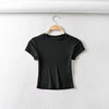 Summer Sexy O-neck Crop Top for Women ATHLEXES