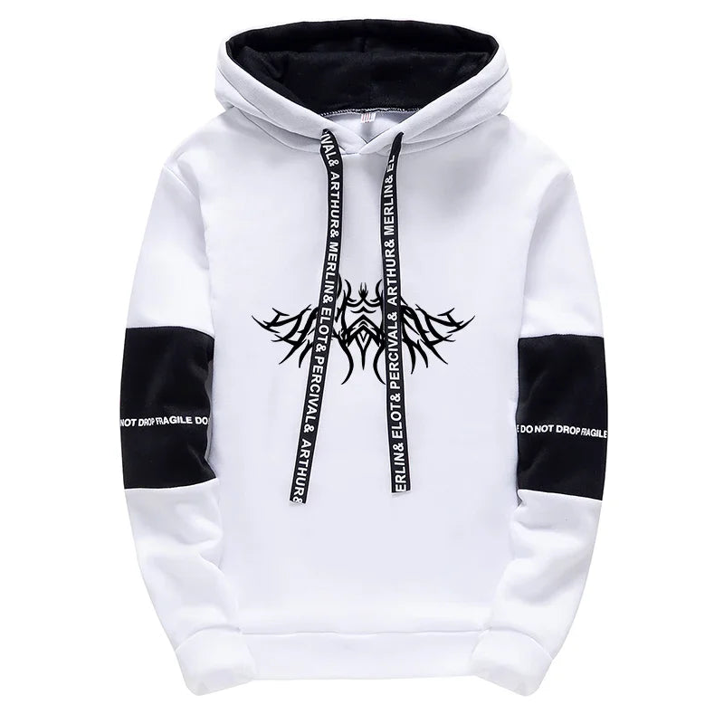 Stylish Tracksuit Set: Black & White Casual Wear ATHLEXES