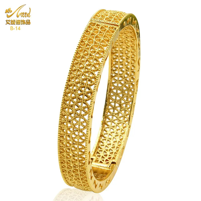 Dubai Bridal Light Luxury Gold Plated Bracelet ATHLEXES