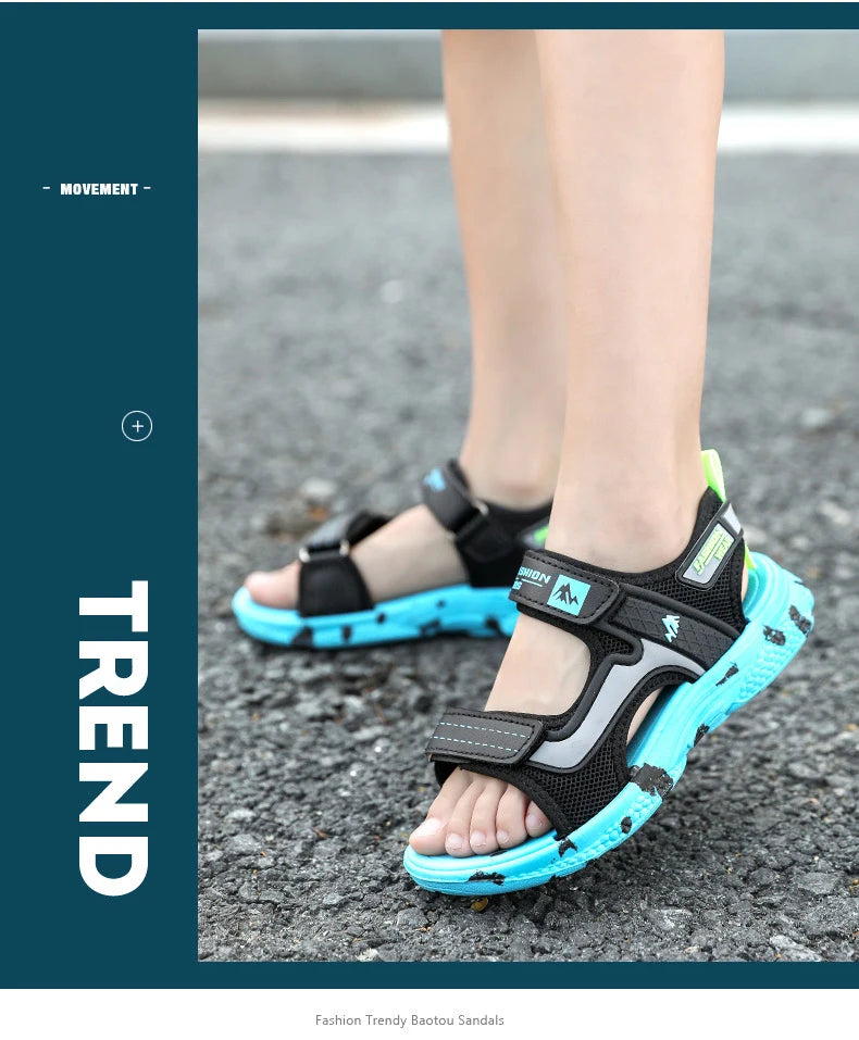 Trendy Kids Camouflage Beach Strap Sandals ATHLEXES