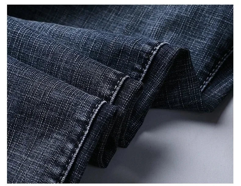 Classic Blue Black Stretch Denim Jeans for Men ATHLEXES
