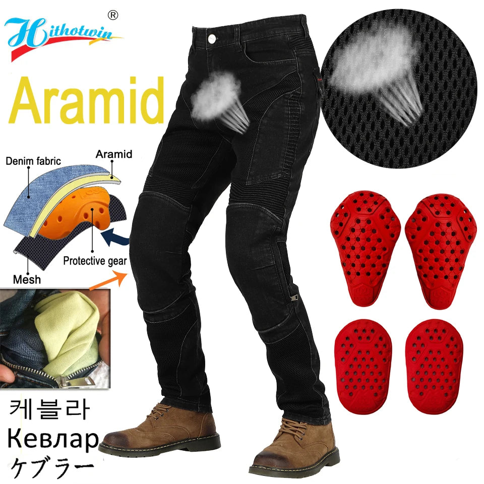 BreezeGuard Breathable Motorcycle Jeans ATHLEXES