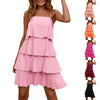 Chic Ruffle Tiered Chiffon Mini Dress for Summer ATHLEXES
