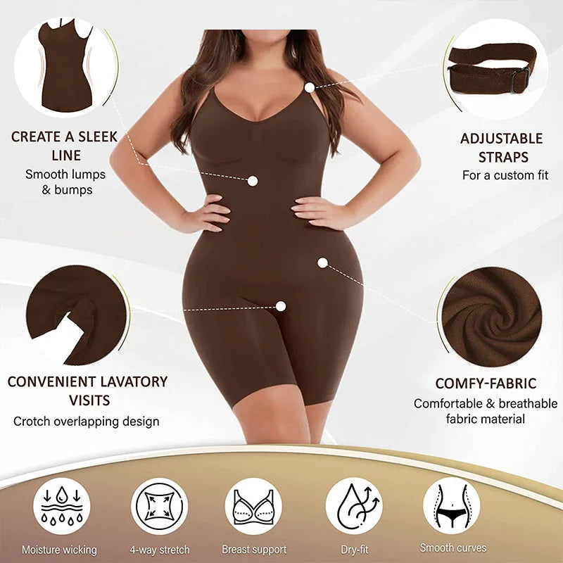 SculptSilhouette Seamless Shapewear Bodysuit ATHLEXES