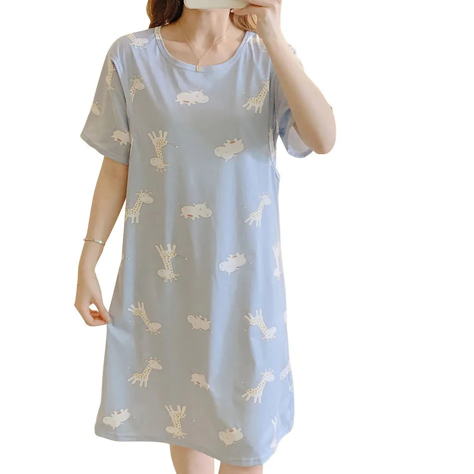 Chic Maternity Nightgown for Easy Breastfeeding ATHLEXES