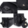 ChicBlack PU Diaper Backpack for Stylish Moms ATHLEXES