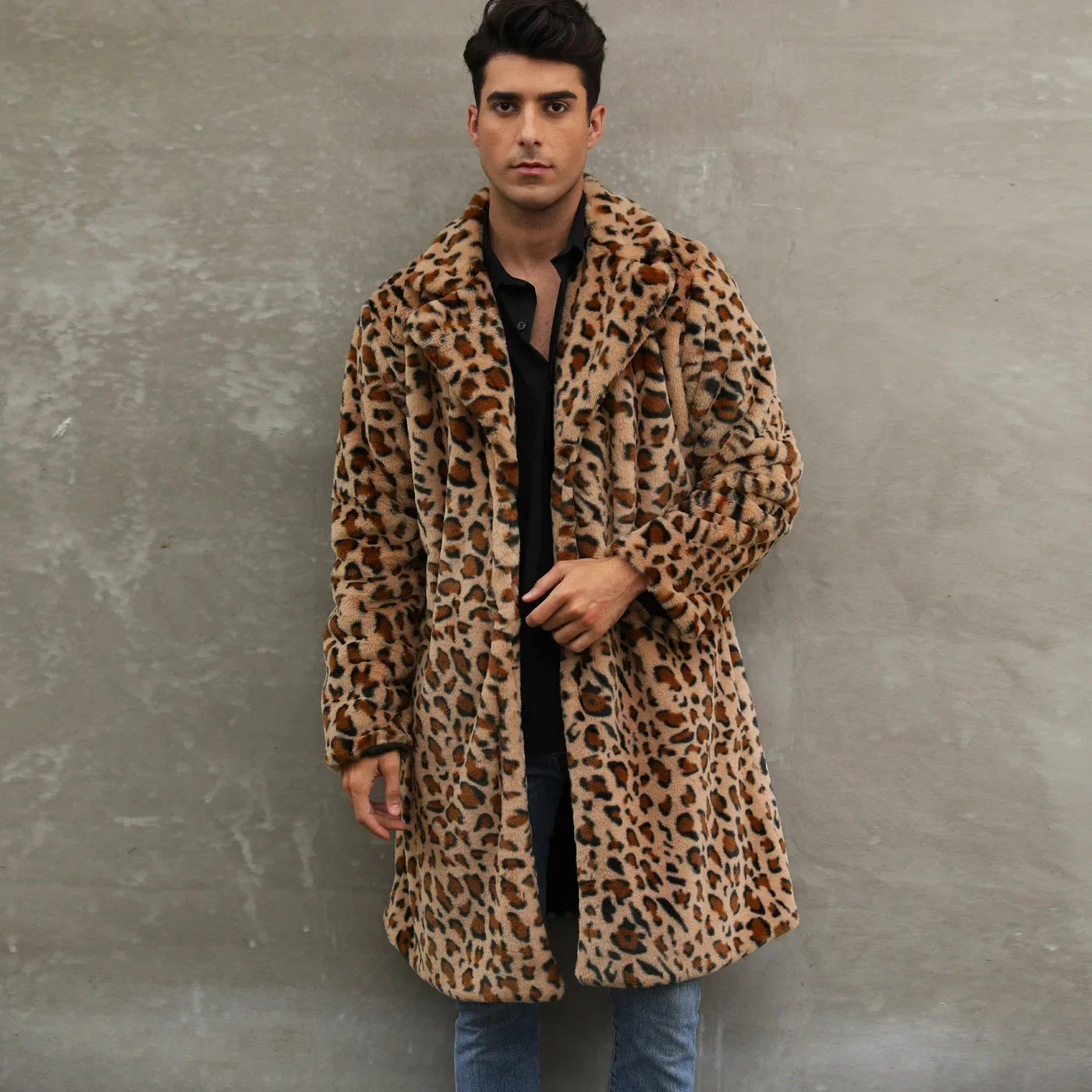 Faux Fur Leopard Coat ATHLEXES