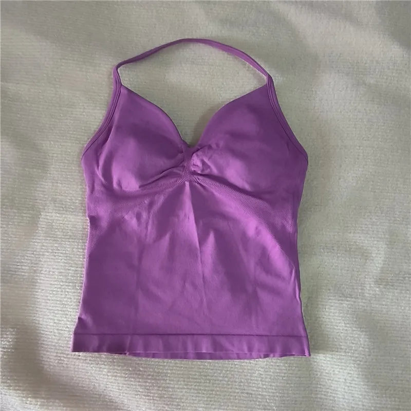 Seamless V Neck Fitness Tank Top for Women ATHLEXES