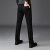 Classic Black Biker Stretch Denim Trousers ATHLEXES