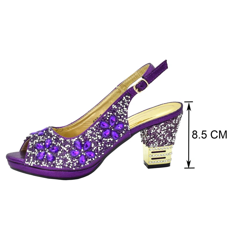 Radiant Rhinestone Italian Shoe and Bag Set 2024 ATHLEXES