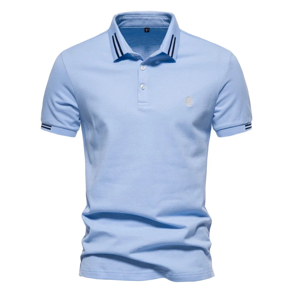 AIOPEON 100% Cotton Casual Men's Polo Shirt ATHLEXES